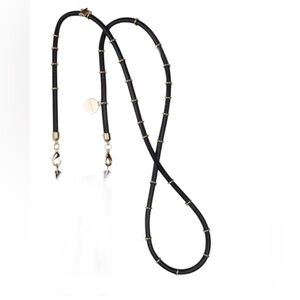 BANDOLIER BLACK/GOLD CROSSBODY PHONE STRAP